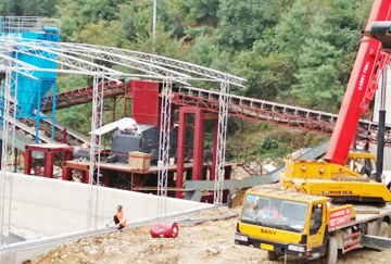 貴州六盤水時產(chǎn)500-600噸石灰石破碎制砂生產(chǎn)線